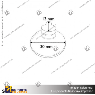CHUPON SIMPLE 30MM O LATERAL