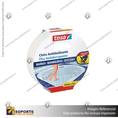 CINTA ANTIDESLIZANTE PARA BANOS 25MMX5M TESA