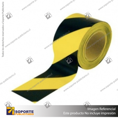 CINTA DELIMITADORA AMARILLO-NEGRO 50 MM X 33 MTS