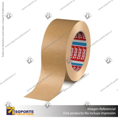 CINTA EMBALAJE PAPEL ADH CAUCHO NAT ECOLOGICO TESA 50X50MM CAFE