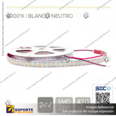 CINTA LED 22W 24V 420L NEUTRO ALTO BRILLO (ROLLO 5 MTS)