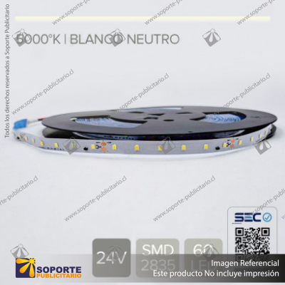 CINTA LED 3.6W 24V - BLANCO NEUTRO (ROLLO 15 MTS)