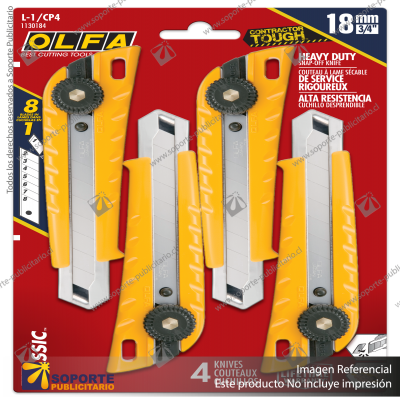 CLASSIC HEAVY DUTY RATCHET-LOCK UTILITY KNIFE, 4-PACK VARIATION: DEFAULT TITLE