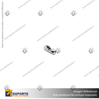 CONECTOR CADENA DE METAL 2,4 MM