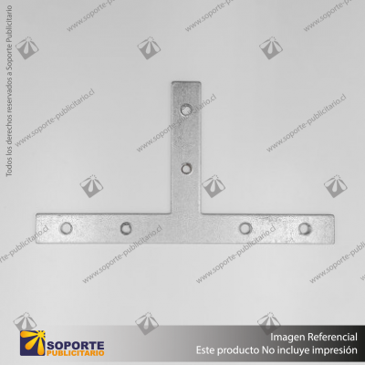 CONECTOR DE ALUMINIO PARA PERFILES ALP T CON TORNILLOS