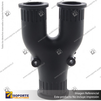 CONECTOR TIPO Y PARA TUBO 28MM - 21 MM - 21MM