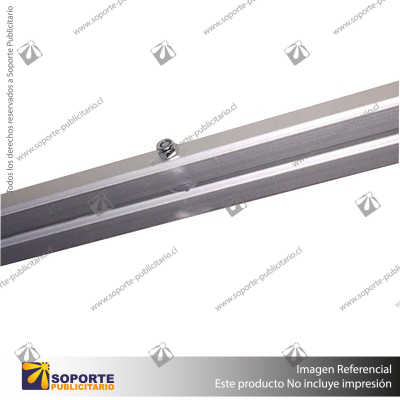 CONECTOR X ALUMINIO CUADRADO PARA PANEL ARAÑA TEXTIL CURVO