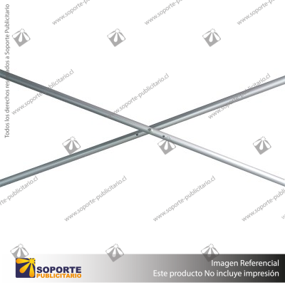 CONECTOR X ALUMINIO REDONDO PARA PANEL ARAÑA PAI CURVO