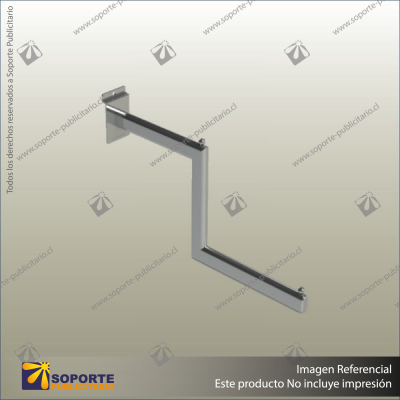 CRANKED ARM DISPLAY BRACKET