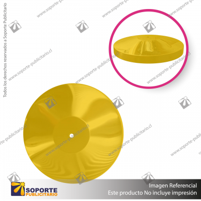 CUBRE BASE AMARILLO REPUESTO PARA SEPARADOR DE FILAS CINTA RETRáCTIL