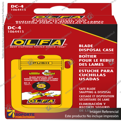 DC-4 REUSABLE BLADE DISPOSAL CAN WITH MOUNTING HOLE VARIATION: DEFAULT TITLE