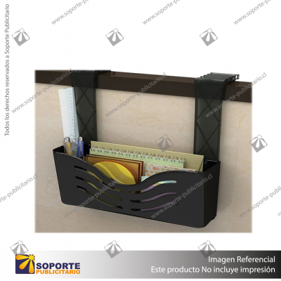DEFLECT-O MAGNETIC 1-POCKET PLASTIC WALL FILE BLACK