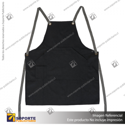 DELANTAL MASTER/NEGRO/NEGRO