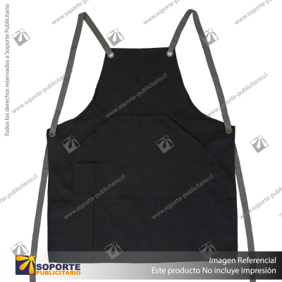 DELANTAL MASTER/NEGRO/NEGRO