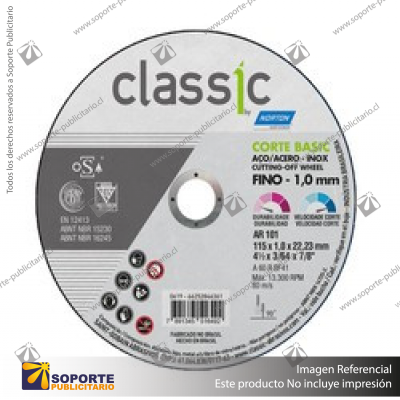DISCO DE CORTE CLASSIC  115X1.0X22.23MM