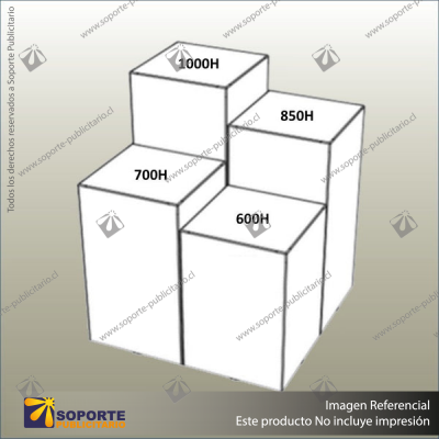 DISPLAY CUBES SET 4 - TALL