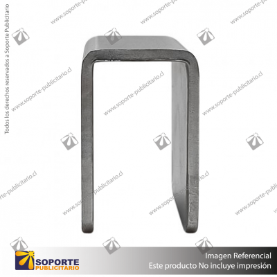 ENGANCHE UNIVERSAL U 20X40MM ACERO INOXIDABLE
