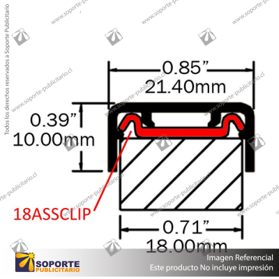 EP18 ALUMINIUM EDGE CAPPING - 18MM PANELS