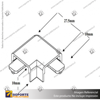 EP18 FLAT CORNER CAP
