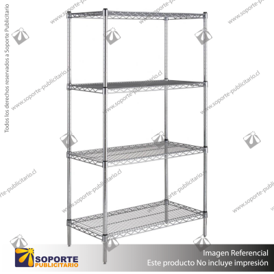 ESTANTE CROMADO 355X1060X1500MM