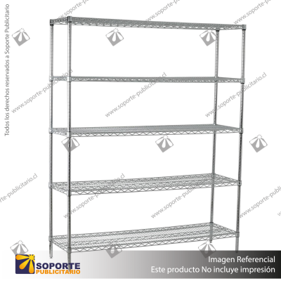 ESTANTE CROMADO 609X907X1800MM