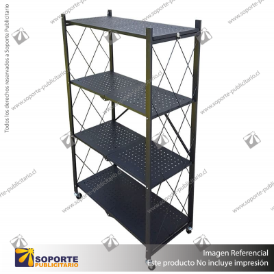 ESTANTE PLEGABLE NEGRO