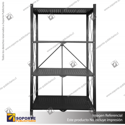 ESTANTE PLEGABLE NEGRO
