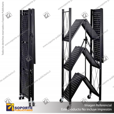 ESTANTE PLEGABLE NEGRO