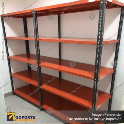 ESTANTERIA BODEGA ANRA  2000X900X450 CON 7 BANDEJAS