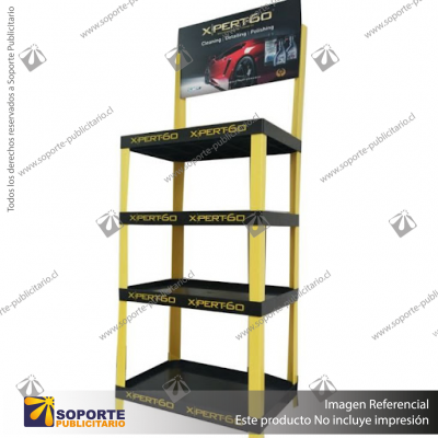 EXHIBIDOR MODULAR PARA PRODUCTOS 40*60 CMS PAYLOADER SISTEMA ENSAMBLE BANDEJA NEGRA