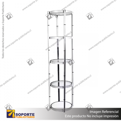 EXHIBIDOR TORRE PLEGABLE CON LUZ