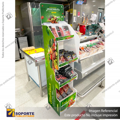 EXHIBIDORES DE PIE CON BANDEJA