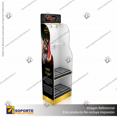 EXHIBIDORES DE PIE CON GANCHERAS