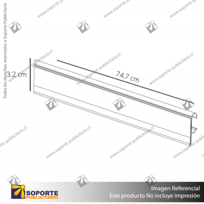 FLEJERA FRONTAL BLANCA PARA PARRILLAS