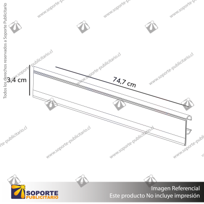 FLEJERA FRONTAL PARA PARRILLAS DE FRIO BLANCO