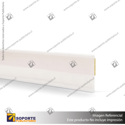 FLEJERA PLANA CON ADHESIVO FONDO BLANCO 40X1300 MM