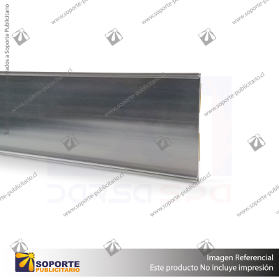 FLEJERA PLANA CON ADHESIVO FONDO GRIS OSCURO 70X1200MM