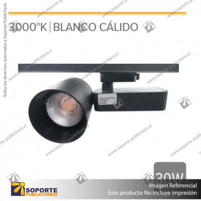 FOCO TRACK LIGHT HAMBURGO 30W NEGRO