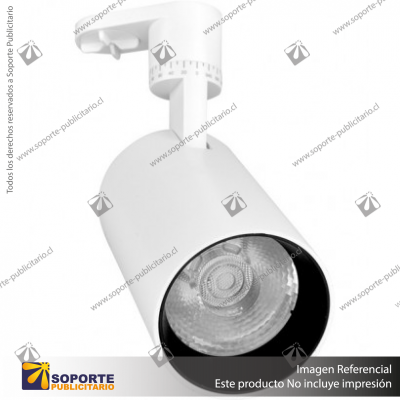 FOCO TRACK LIGHT MONOFASICO BLANCO BREMEN 7W LUZ CALIDA