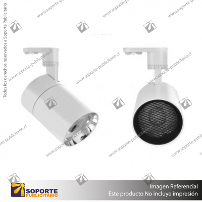 FOCO TRACK LIGHT MONOFASICO BLANCO BREMEN 7W LUZ CALIDA