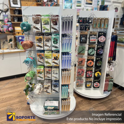 FOUR-SIDED FLOOR DISPLAY UNIT