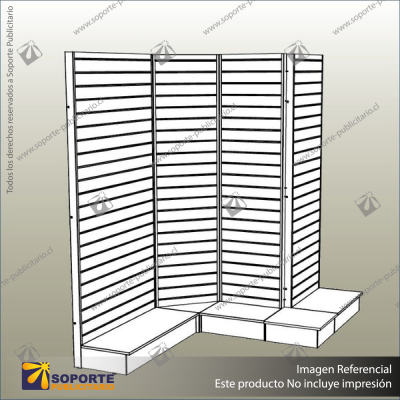 FREE-STANDING HIGH MODULAR DISPLAY WALLS - FS24