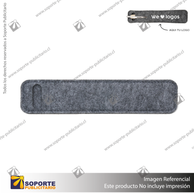 FUNDA PARA LAPIZ FELT/GRIS/FIELTRO