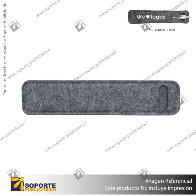 FUNDA PARA LAPIZ FELT/GRIS/FIELTRO