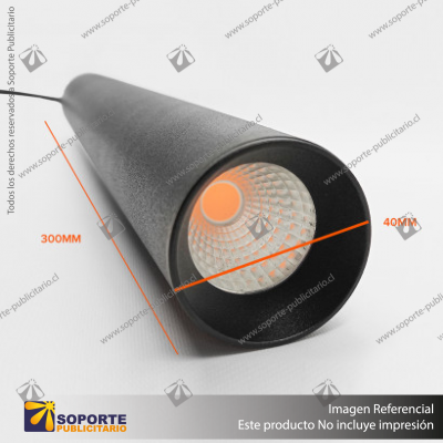 GALES - FOCO COLGANTE MAGNETICO CUERPO NEGRO 10W 48V 3000K