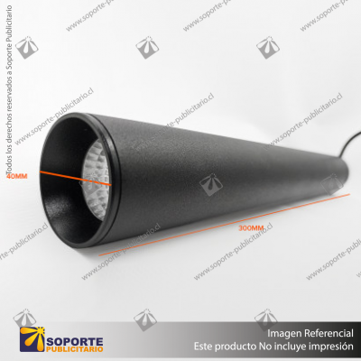 GALES - FOCO COLGANTE MAGNETICO CUERPO NEGRO 10W 48V 4000K
