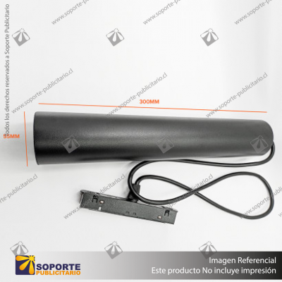 GALES - FOCO COLGANTE MAGNETICO CUERPO NEGRO 12W 48V 3000K