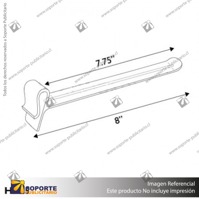 GANCHERA ABS BLANCA 8"