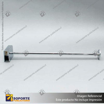 GANCHERA FRONTAL TUBULAR PARA BARRA 30 CM