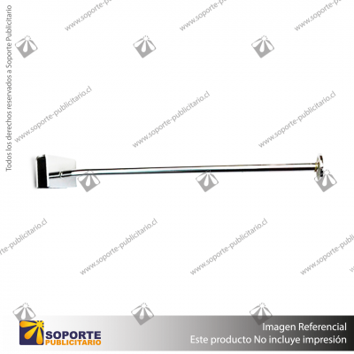 GANCHERA FRONTAL TUBULAR PARA BARRA 30 CM